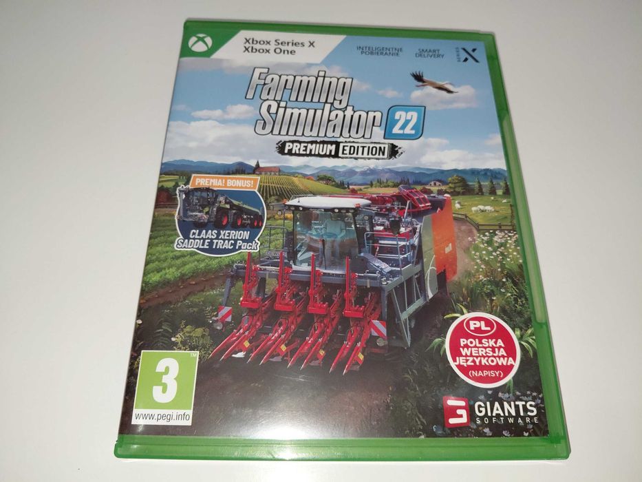 xbox one FARMING SIMULATOR 22 premium EDITION PL po polsku , siejesz,