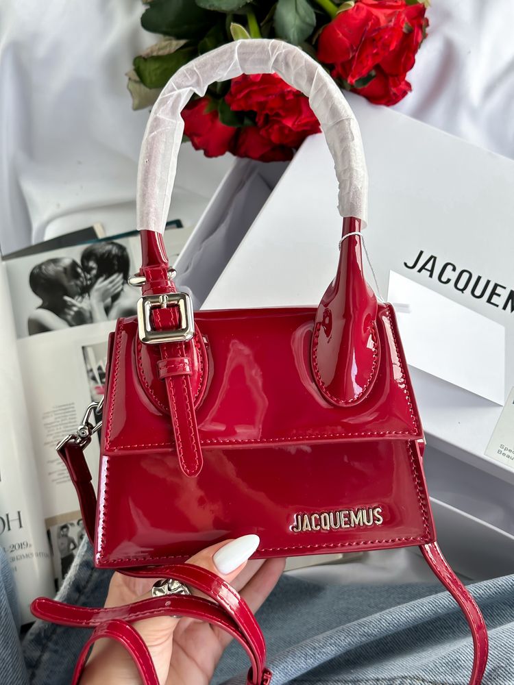 Сумка Jacquemus Le Chiquito Moyen Mini шкіра | червона | золото