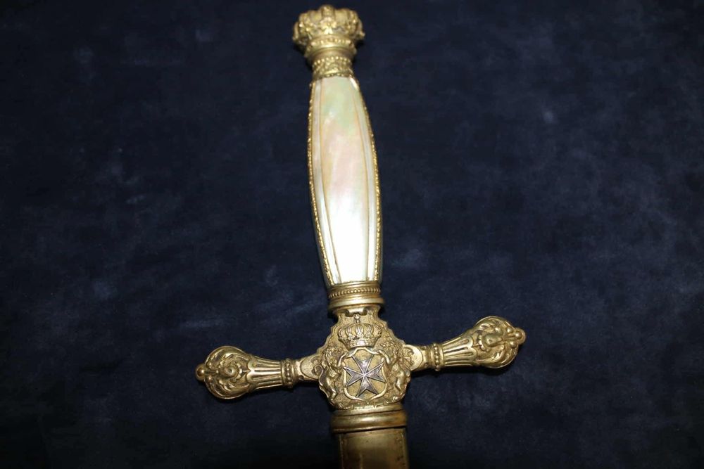 Espadim de grão mestre ordem de Malta em Portugal época de D.carlos I