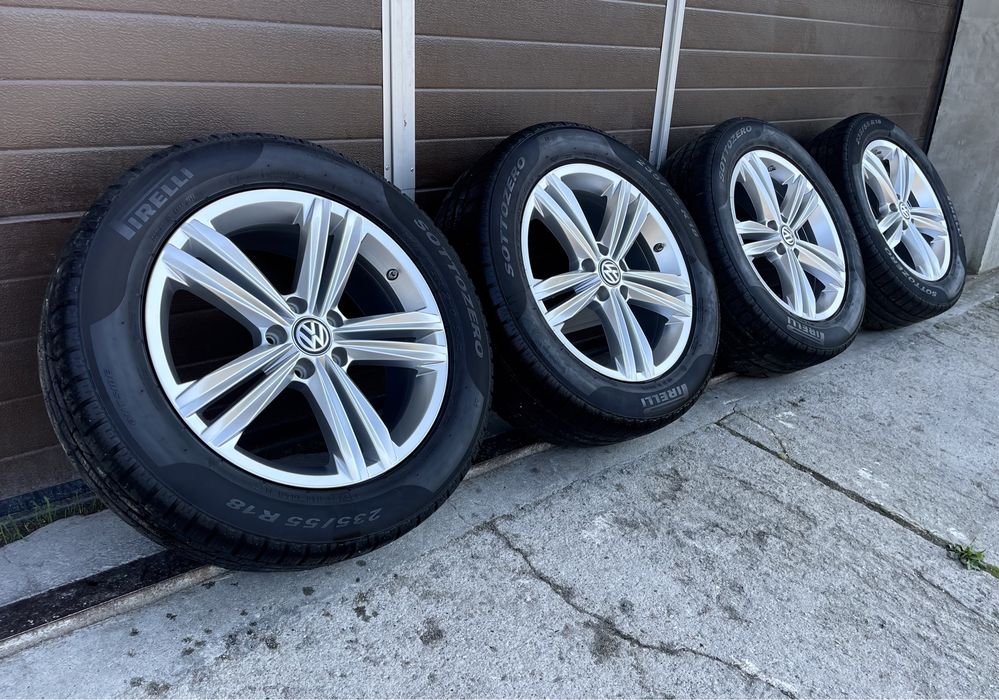 4x koła zimowe 5x112 r18 et43 7J 235/55 18” Opony Pirelli 2021r TIGUAN