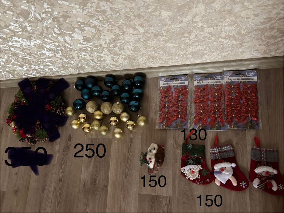 Новорічні прикраси нові