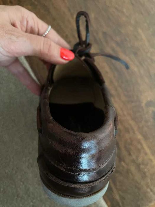 sapatos de vela pele criança C/Novos