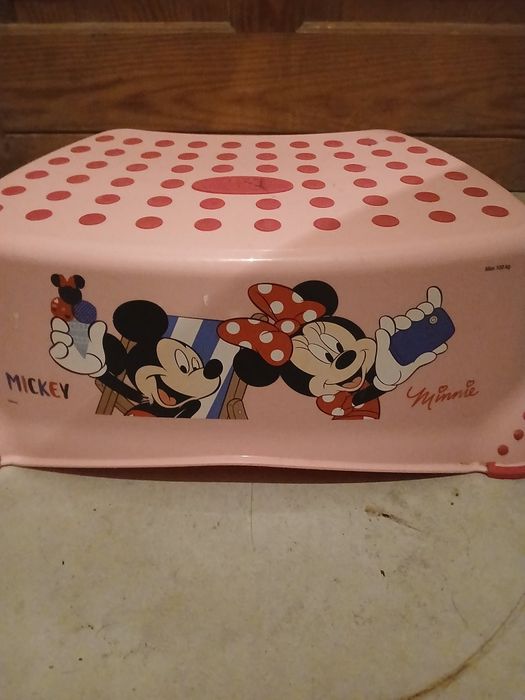 Minie Mouse podkładka pod nogi na toaletę dla.dziewczynki różowa