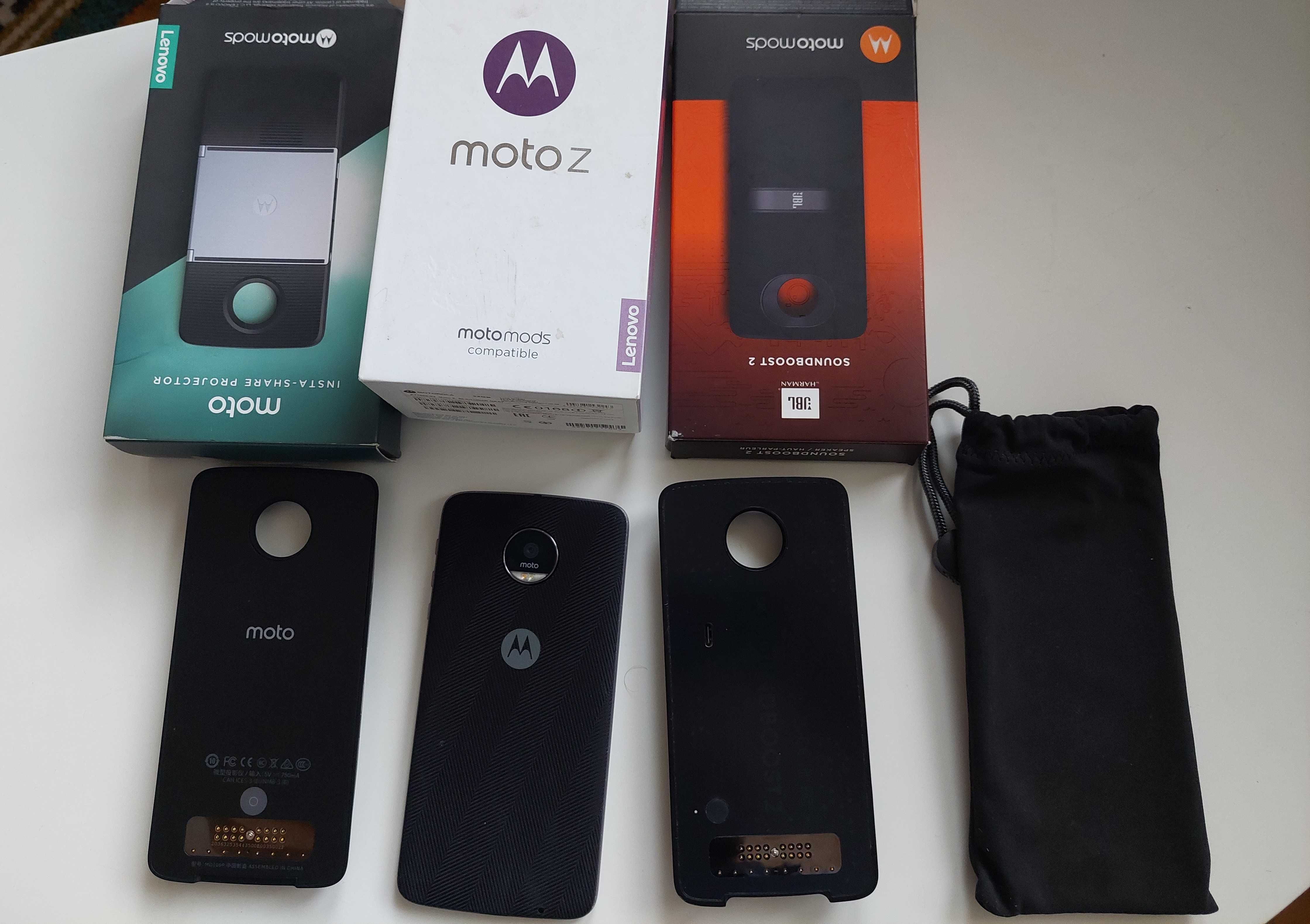 Projektor Insta-Share Motorola Z Play głośnik, telefon Jbl moto mods