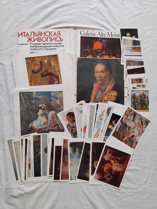 Набор репродукций картин (150+ штук, итальянская, русская живопись)