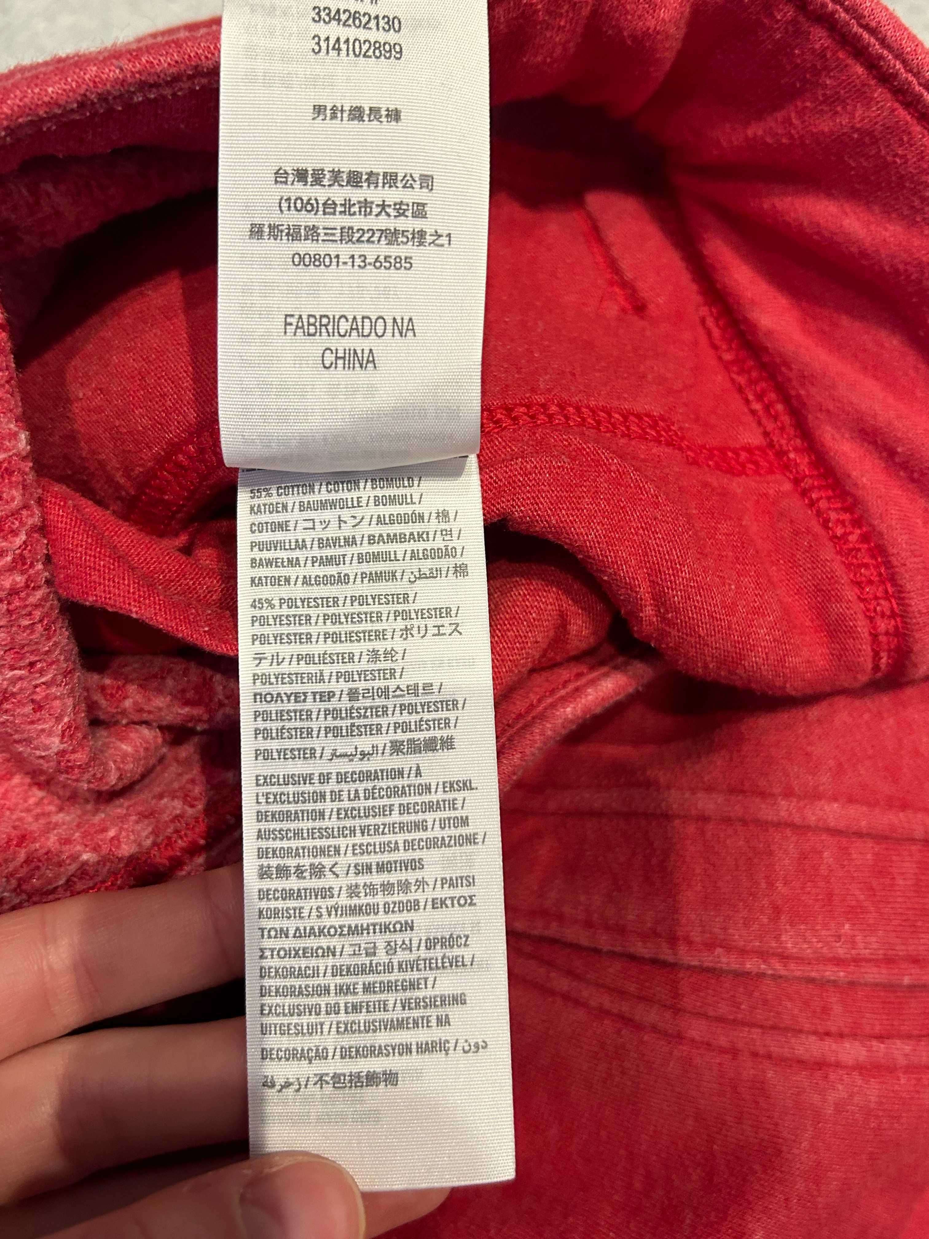 Hollister _ Czerwone spodnie dresowe dresy S