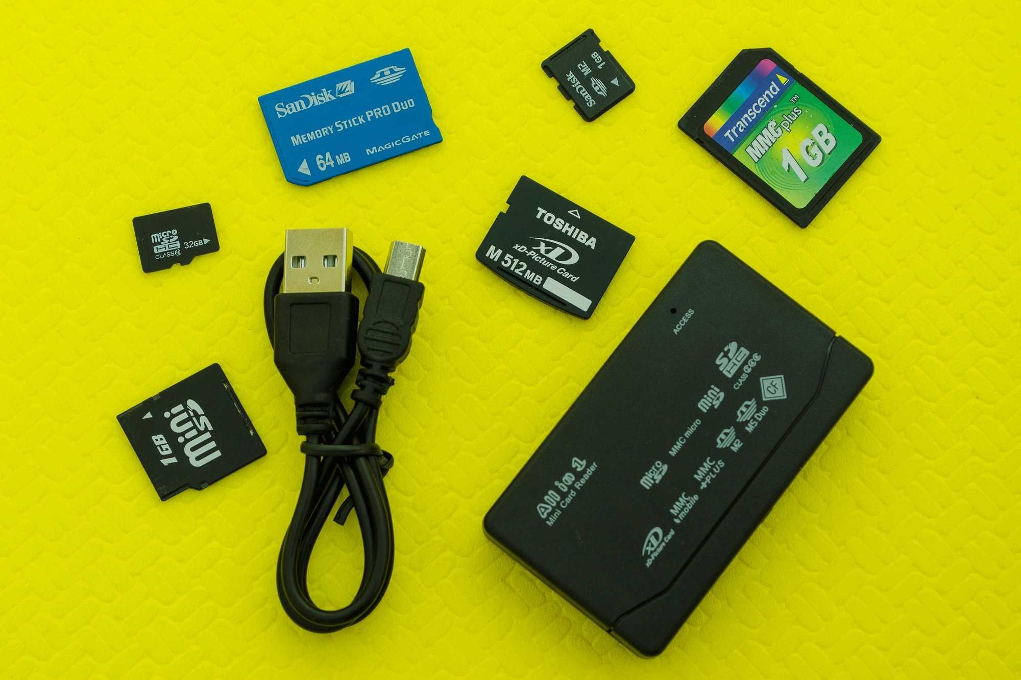 Универсальный USB Card Reader Картридер M2 XD MMC MS CF Кард-Ридер