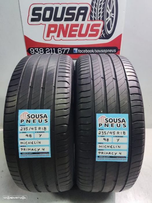 2 pneus como novos 235-45r18michelin - oferta dos portes