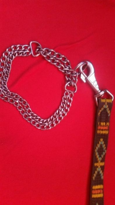 Smycz z obroża dla pupila - Okazja!