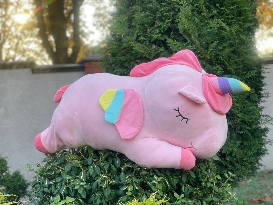 Мʼяка іграшка подушка единоріг