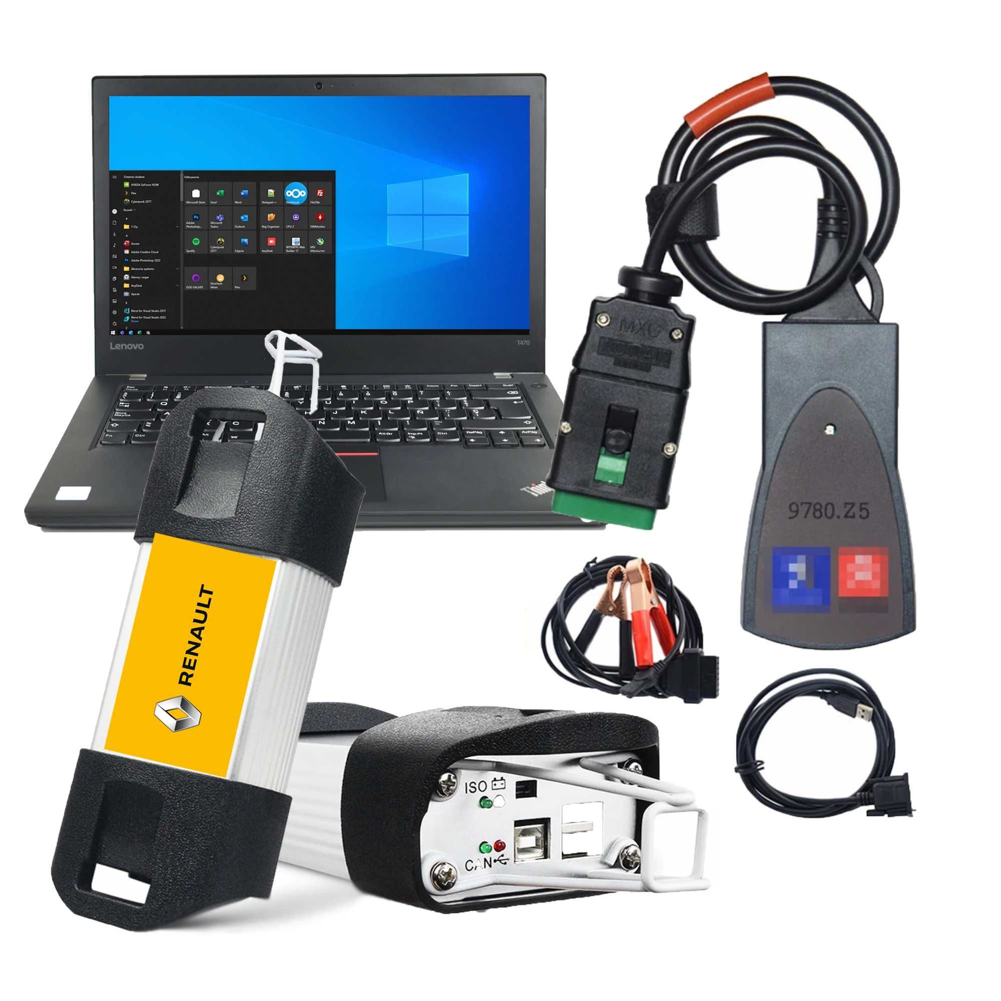 ZESTAW DIAGNOSTYCZNY Lexia + CAN CLIP 2022 Renault Citroen Peugeot PRO
