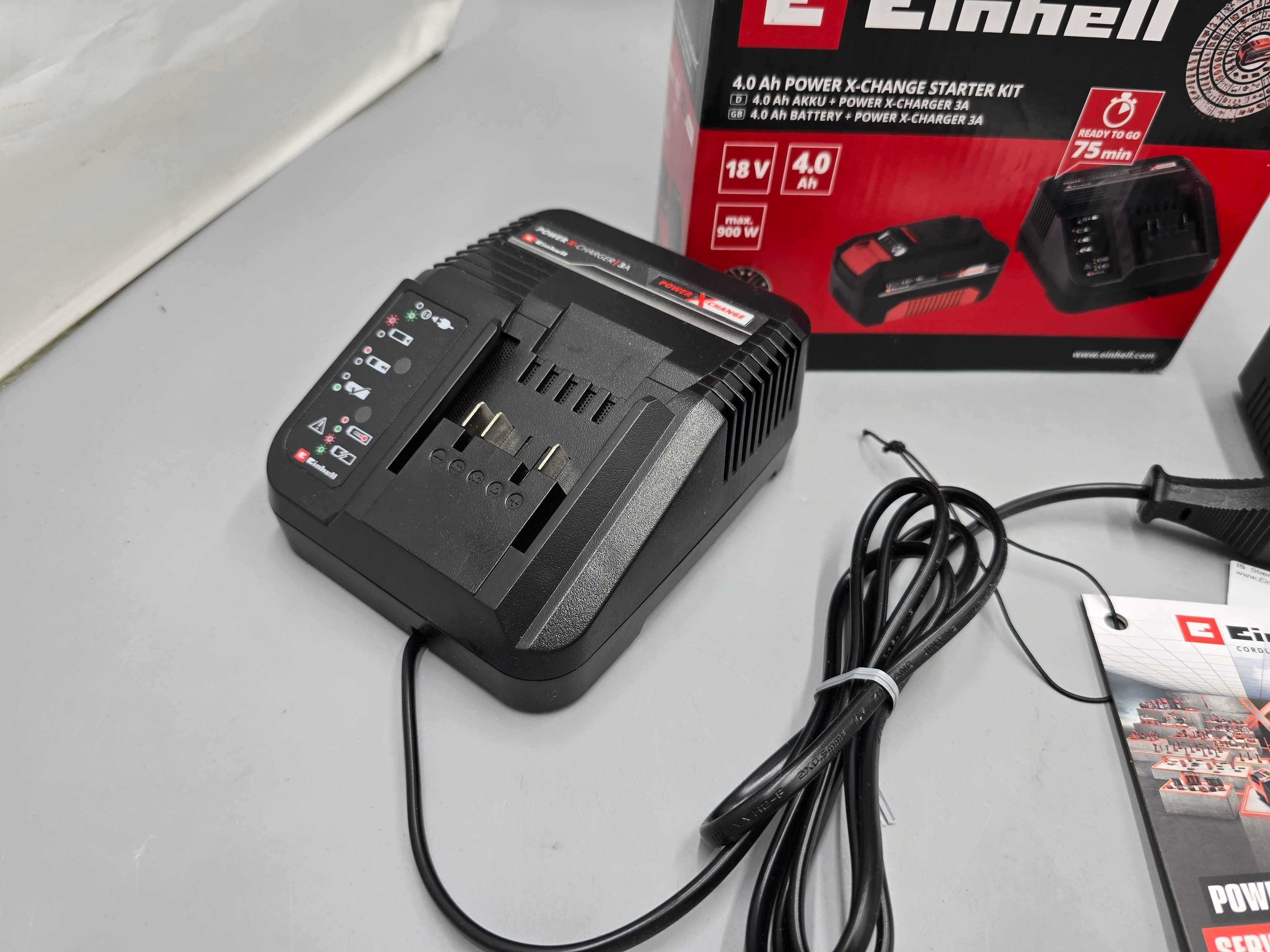 Einhell Zestaw Startowy Akumulator 4.0 AH 18V ŁADOWARKA POWER X-CHANGE