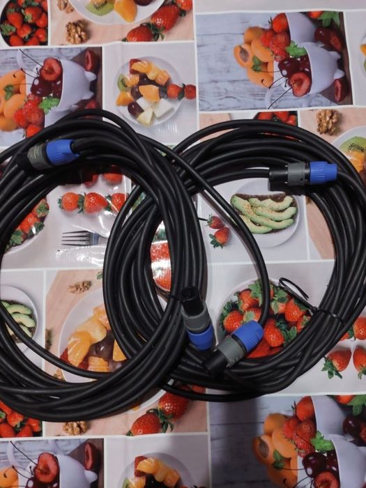 Шнуры к аппаратуре - АС колонки, усилитель,  микшер,  ноутбук