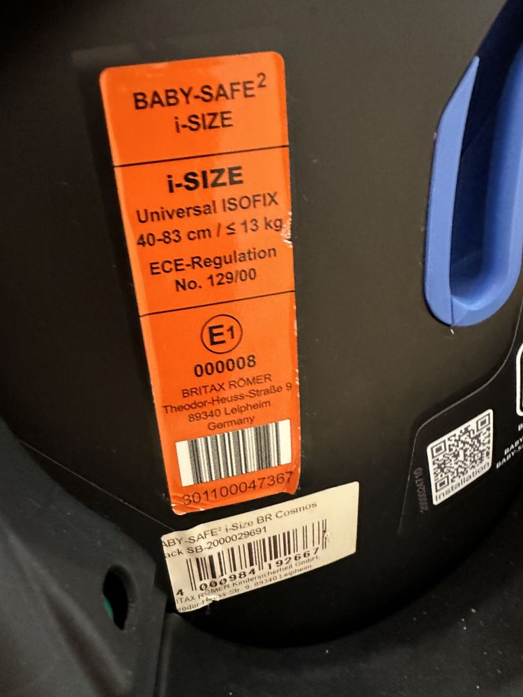 Fotelik Britax Romer Baby Safe 2 I-size + baza