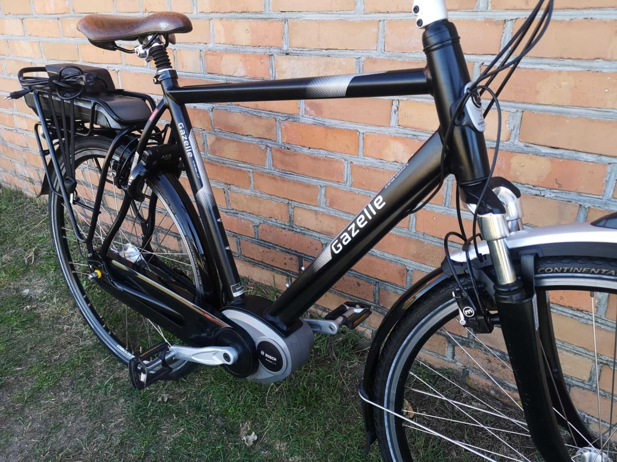 Rower męski holenderski z napędem elektrycznym Gazelle Orange BOSC