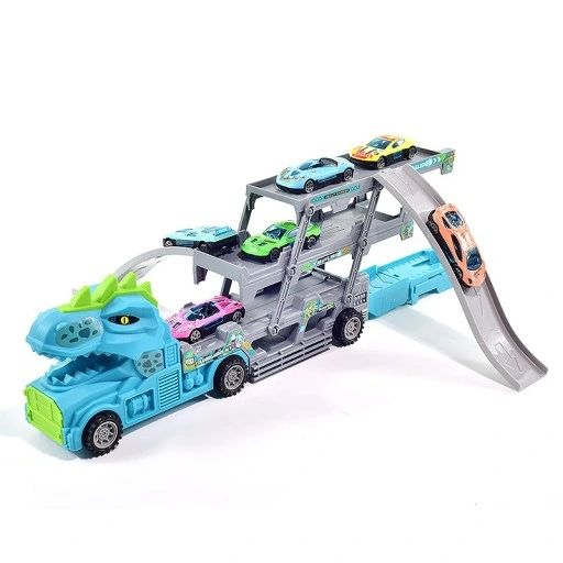 Laweta Tir Ciężarówka Wyrzutnia 6 Aut Autka Zestaw Samochód + Resoraki