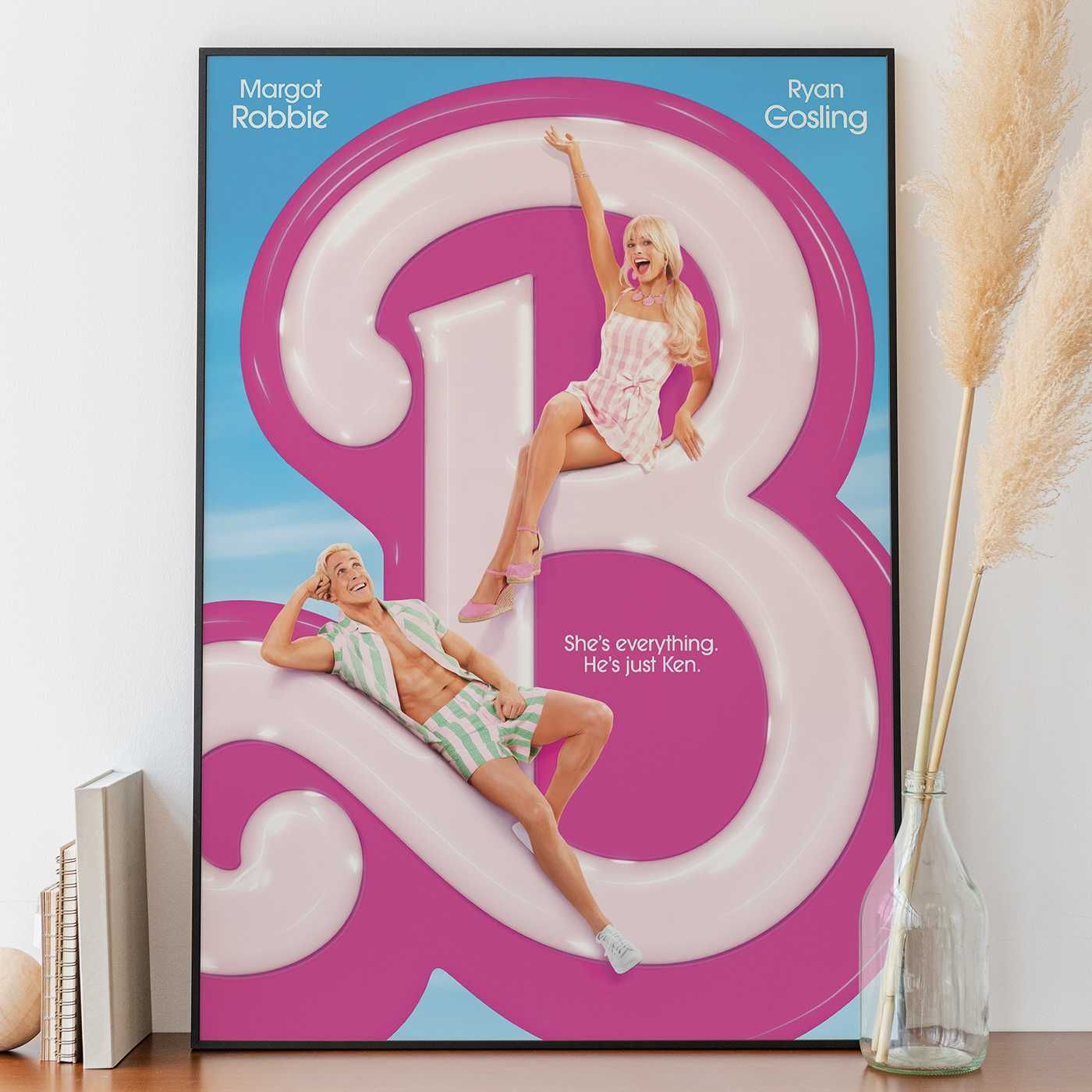Filmowy Plakat A3 Barbie i Ken Margot Robbie i Ryan Gossling