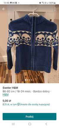 Sweterek H&M r. 86-92