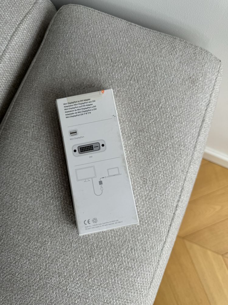 Apple oryginalna nowa przejściówka adapter z Mini DisplayPort na DVI