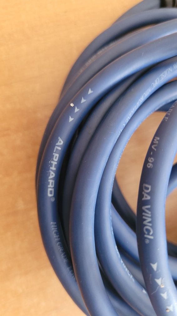 Przewód, kabel mikrofonowy Alphard. XLR- Jack 6.3. 5 m..