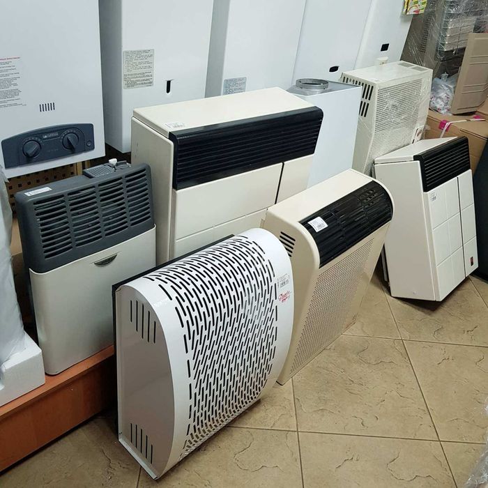 Конвектор газовий парапетний стальний димохідний чавунний