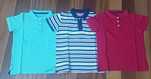 3 Polos para criança - 7/8 anos