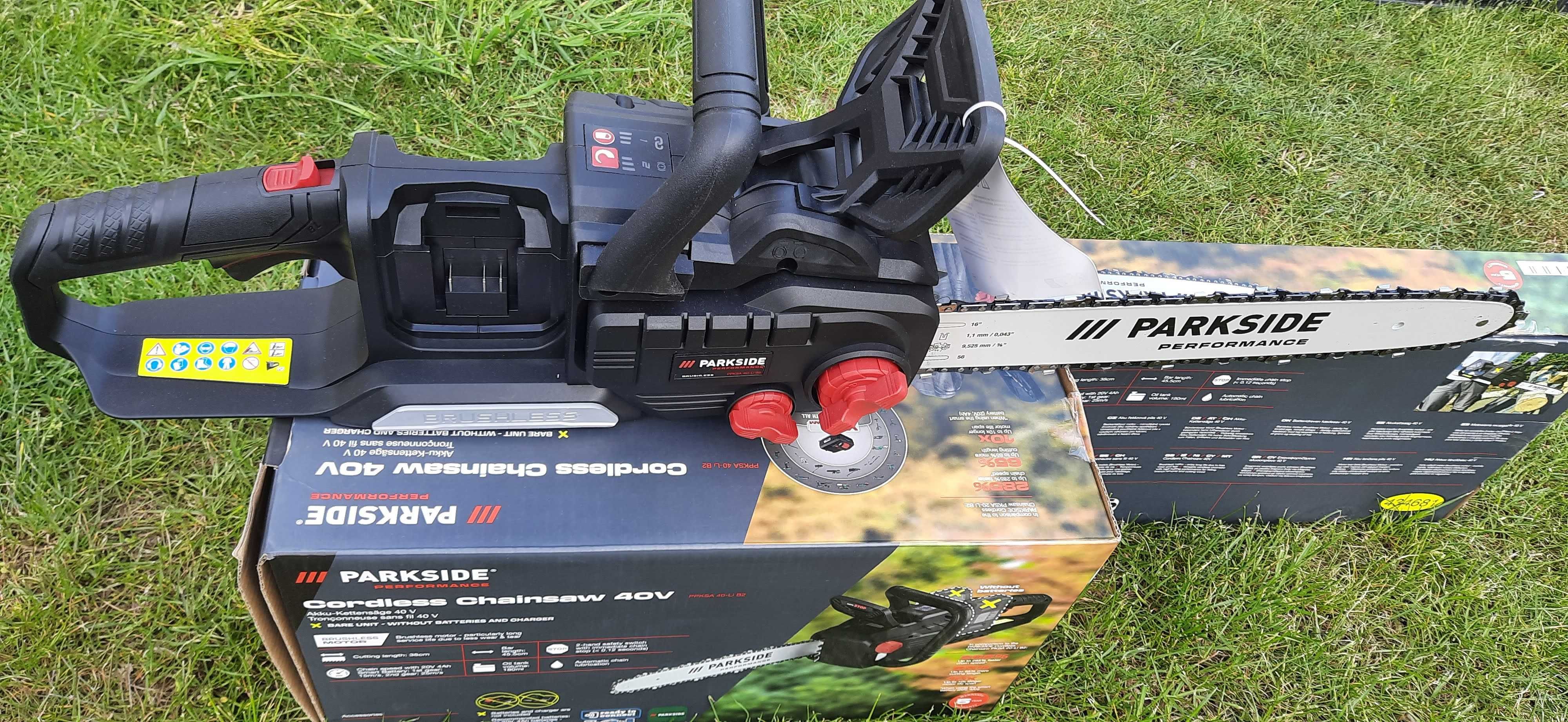 NOWA Akumulatorowa piła łańcuchowa PARKSIDE PERFORMANCE 40 V