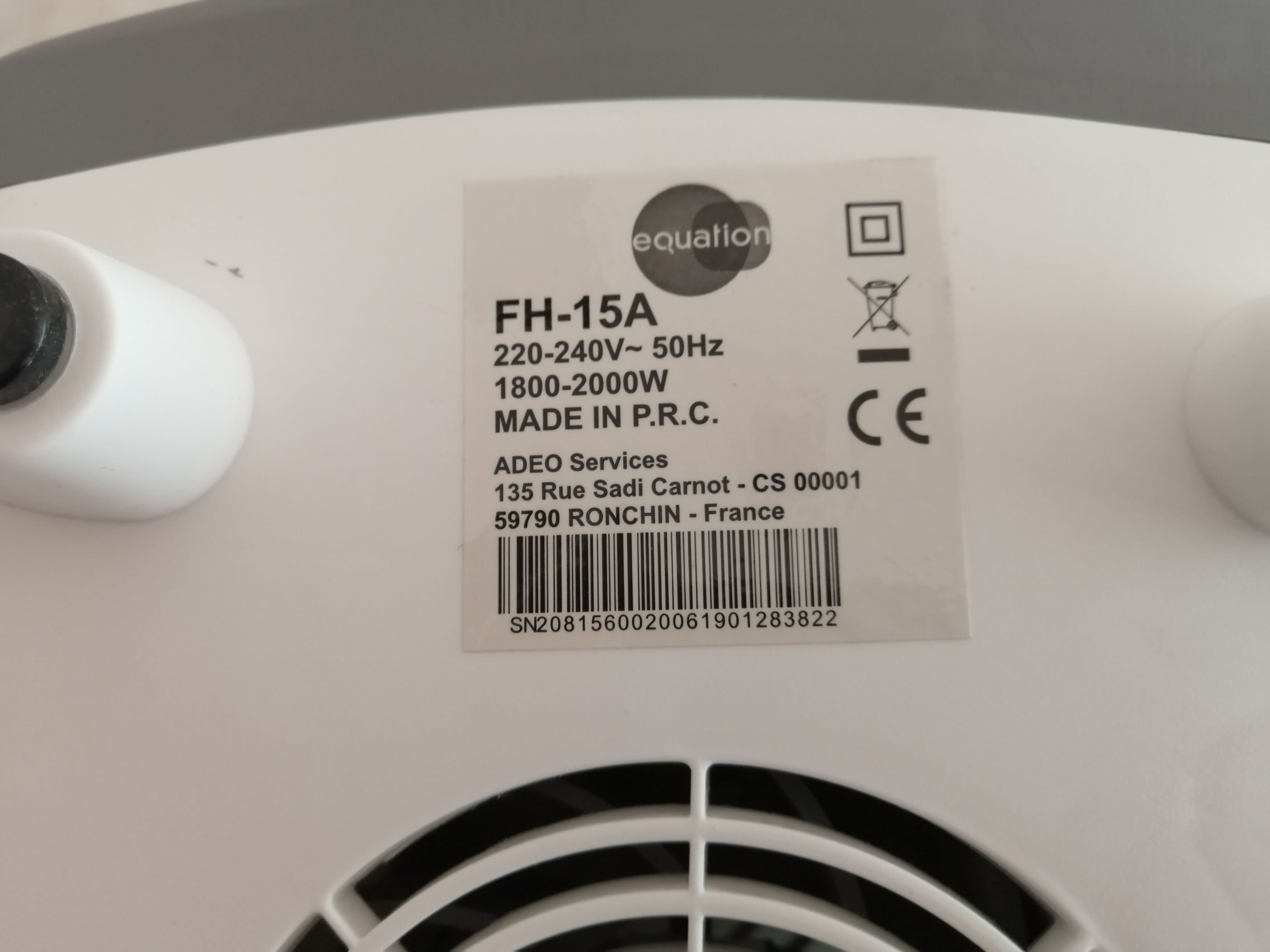 termoventilador pequeno de quarto ou escritório novo