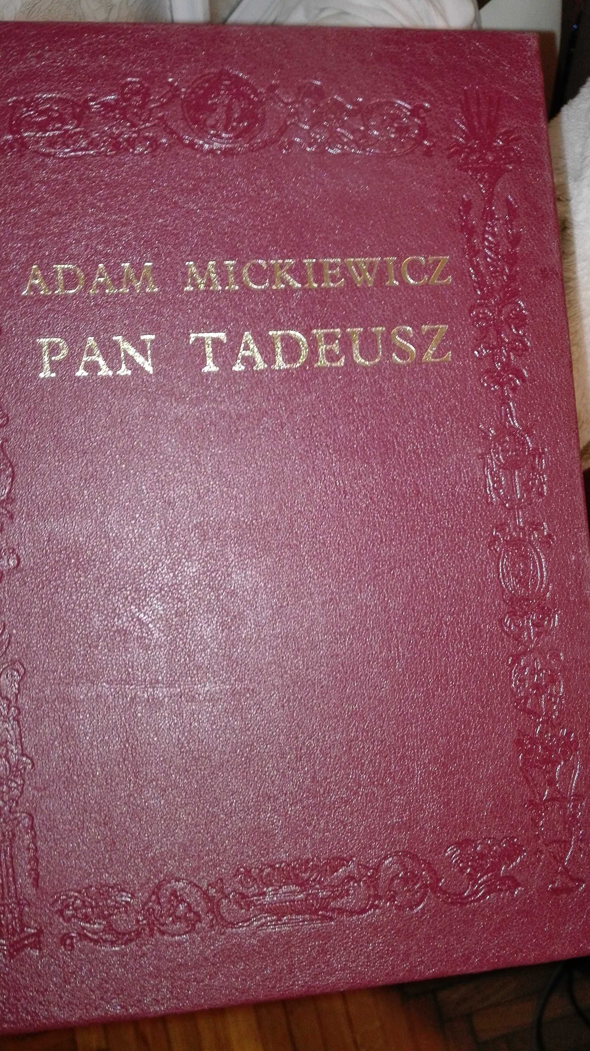 Adam Mickiewicz Pan Tadeusz rok 1985 skóra