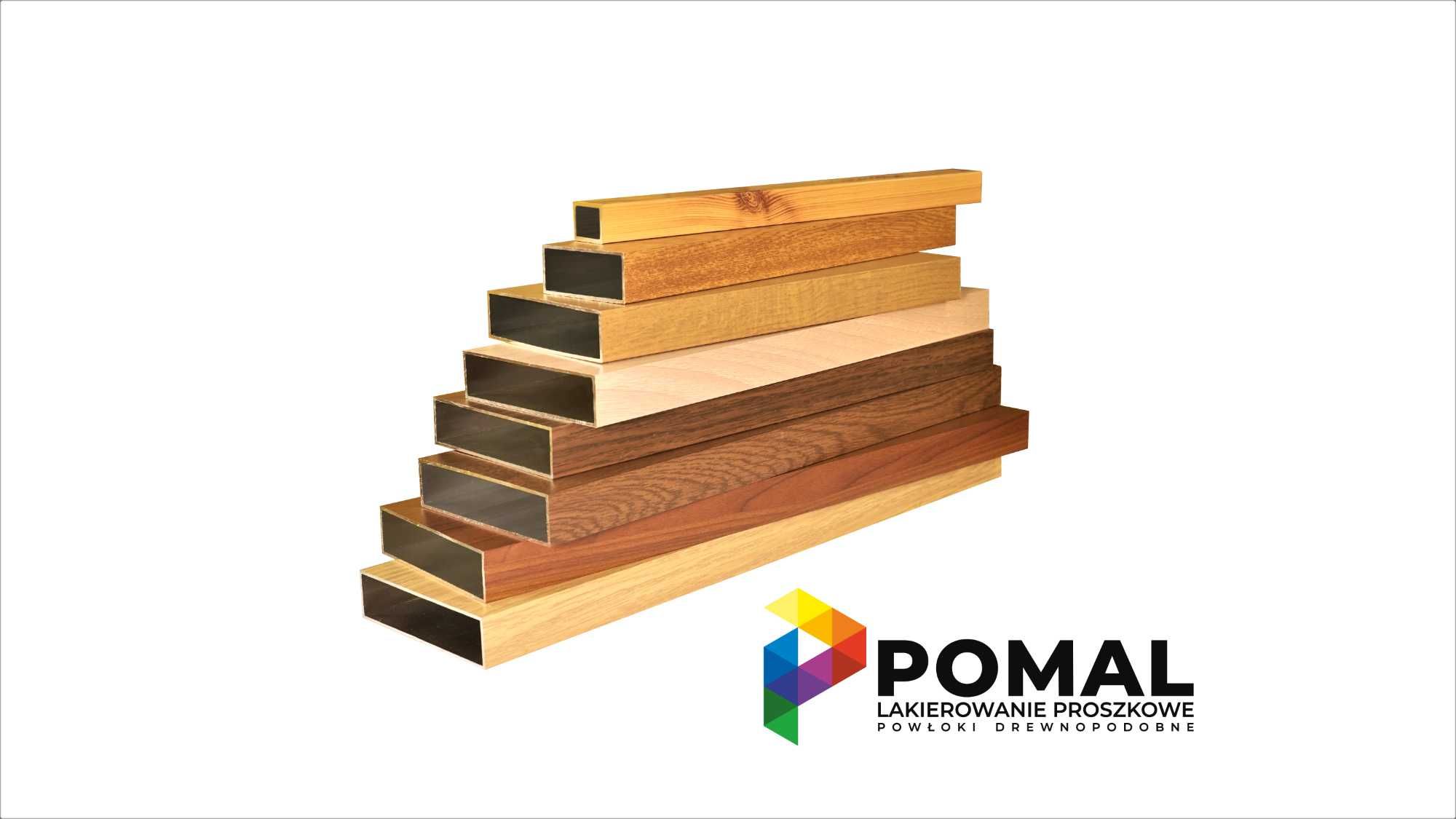 Profil aluminiowy drewnopodobny imitacja drewna 200x20 struktura