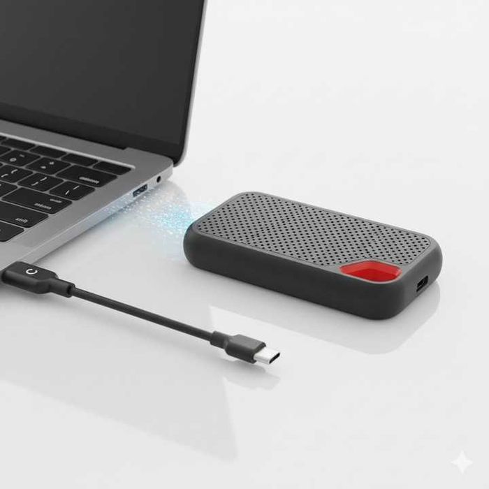 Dysk SSD Przenośny 2TB Do Telefonu iPhone Android Laptopa Mac Szybki