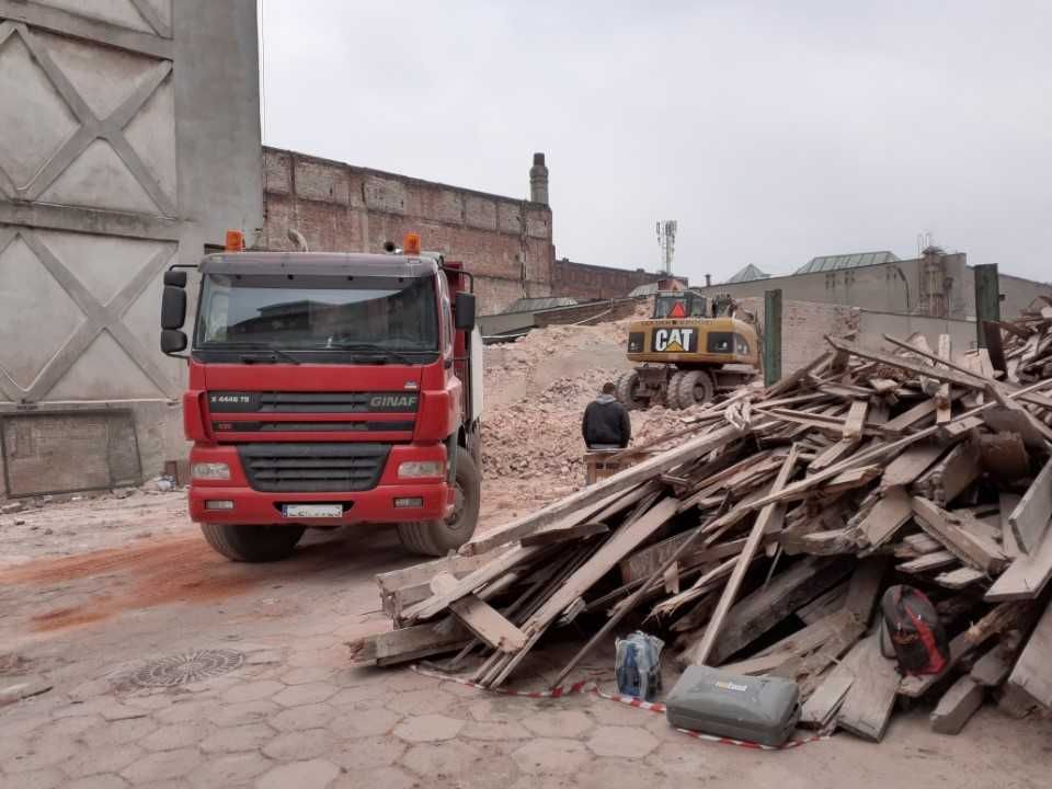 Koparka - rozbiórki, wyburzenia, prace ziemne i wykopy