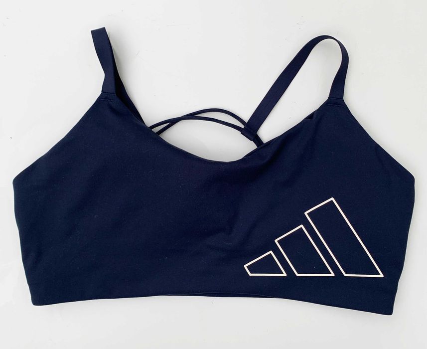 Biustonosz Granatowy Adidas XL 42 Sportowy Top