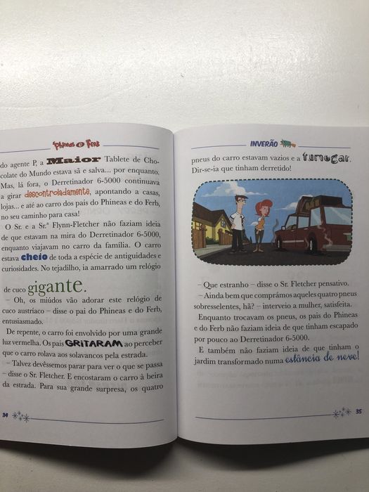 Phineas e ferb inverão livro