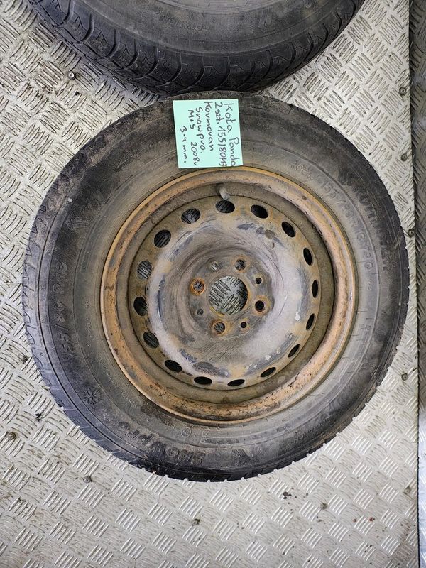 koła 2szt panda 155/80 R13 M+S 3-4mm 2008r