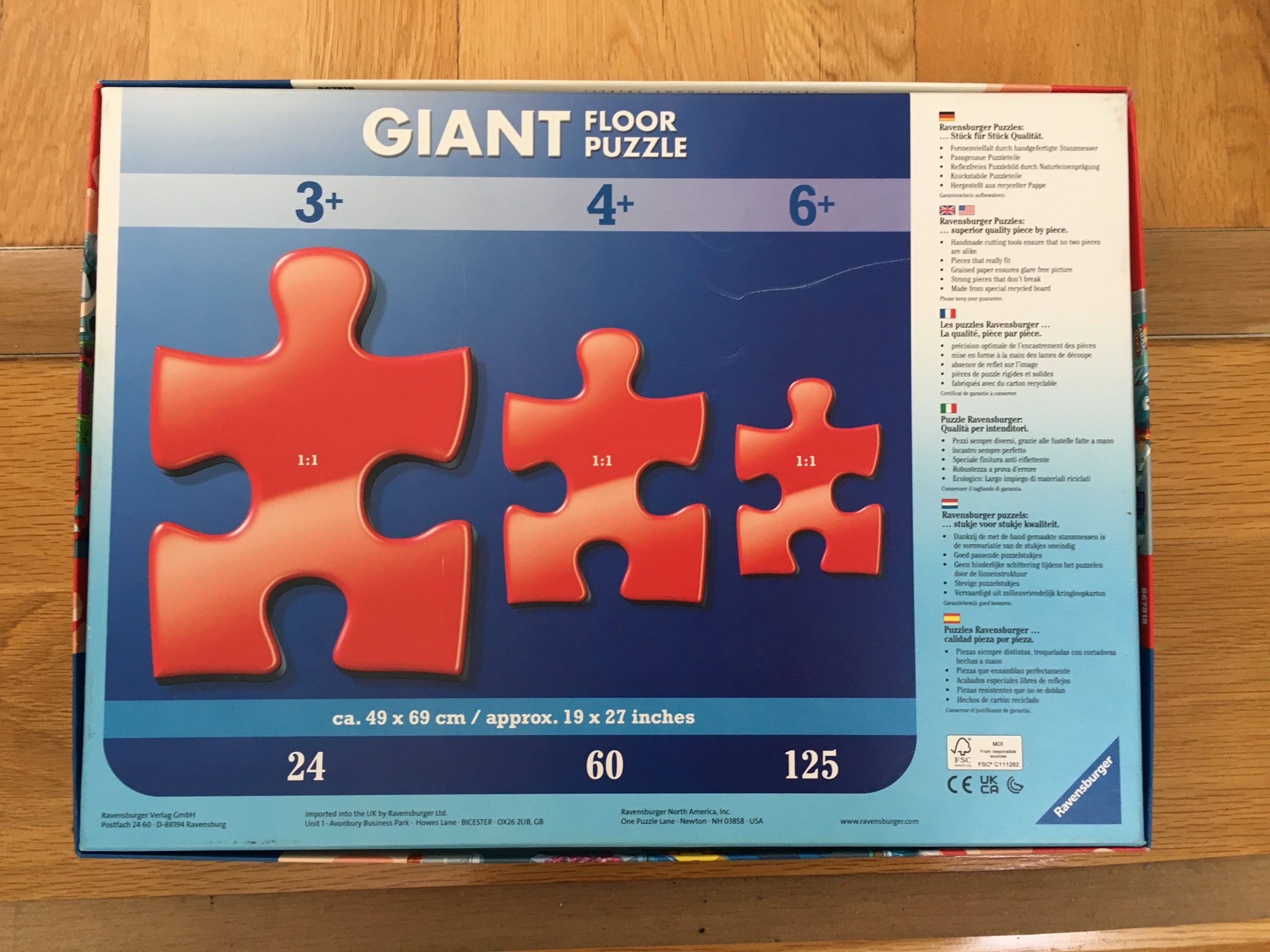 Puzzles Ravensburger 4+ e 5+