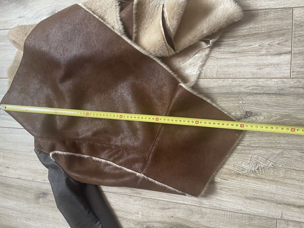 Kurtka skórzana z futerkiem River Island