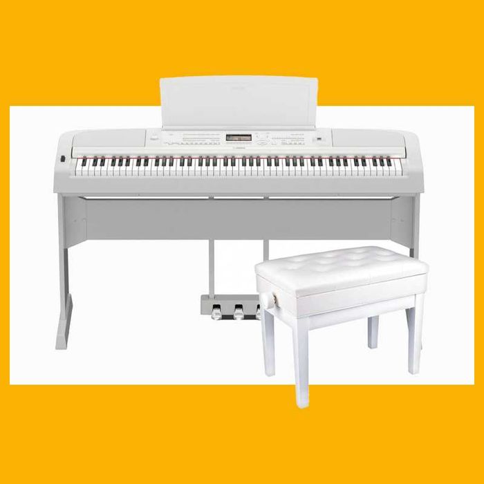 YAMAHA DGX 670 WH Statyw L300B Pedał LP-1 Ława