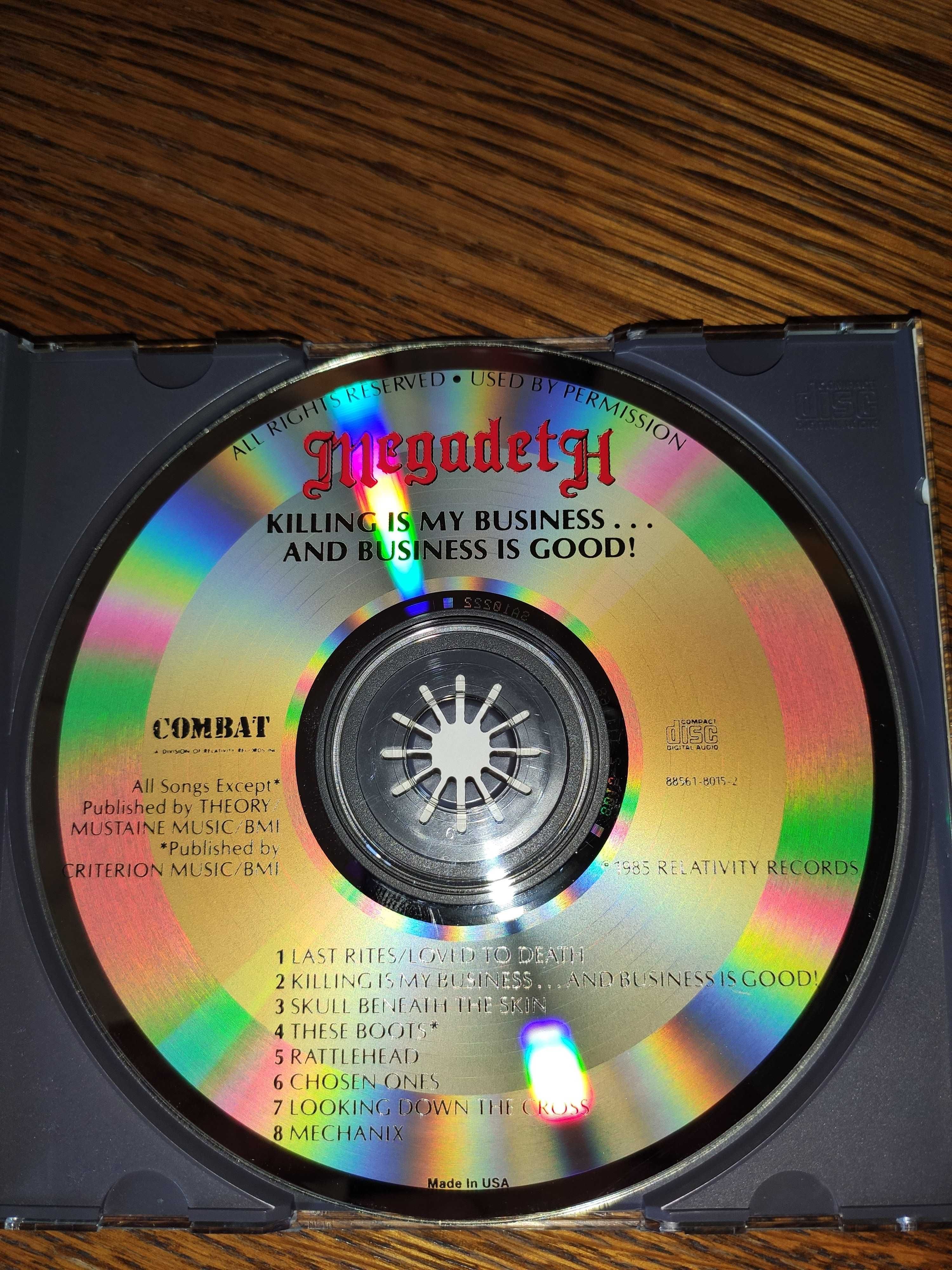 Megadeth - Killing Is My Business, CD 1987, Combat, USA, czerwony