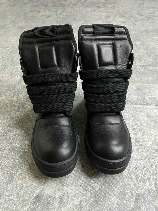 Rick Owens Geobasket Ramones jumbo laces чорні кеди archive кеды 43 41