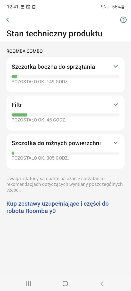 IROBOT ROOMBA  Control odkurzająca mopująca