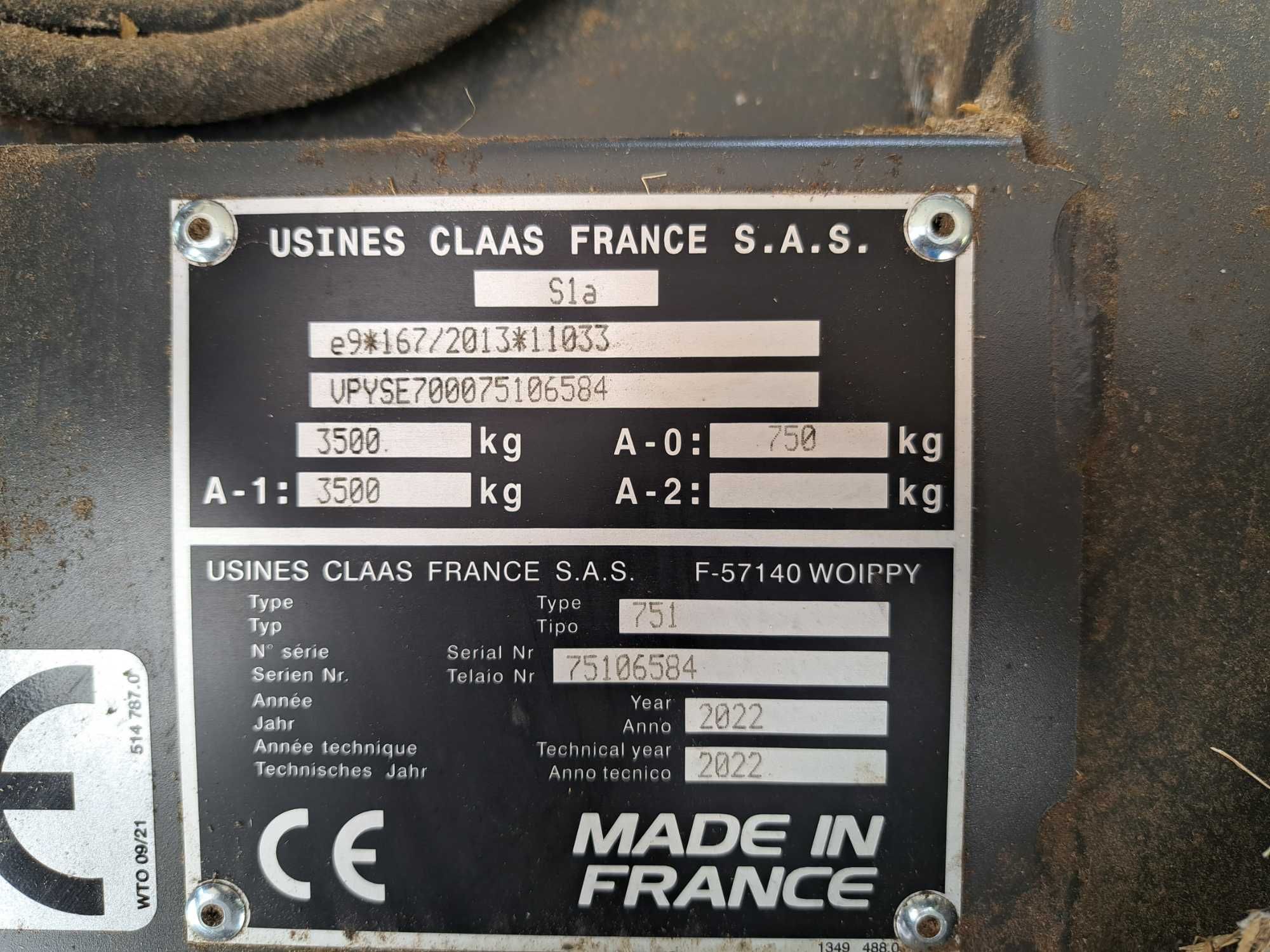 Prasa CLAAS variant 460 RC !