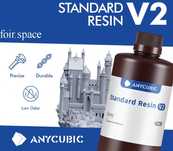 Свіжа! до 09.2026 Фотополимерная смола Anycubic Standard V2 Gray, Сіра