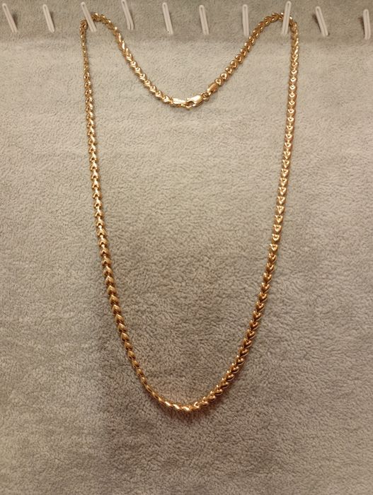 Łańcuszek złoty 14 k /585/ 9,02 g. 47 cm