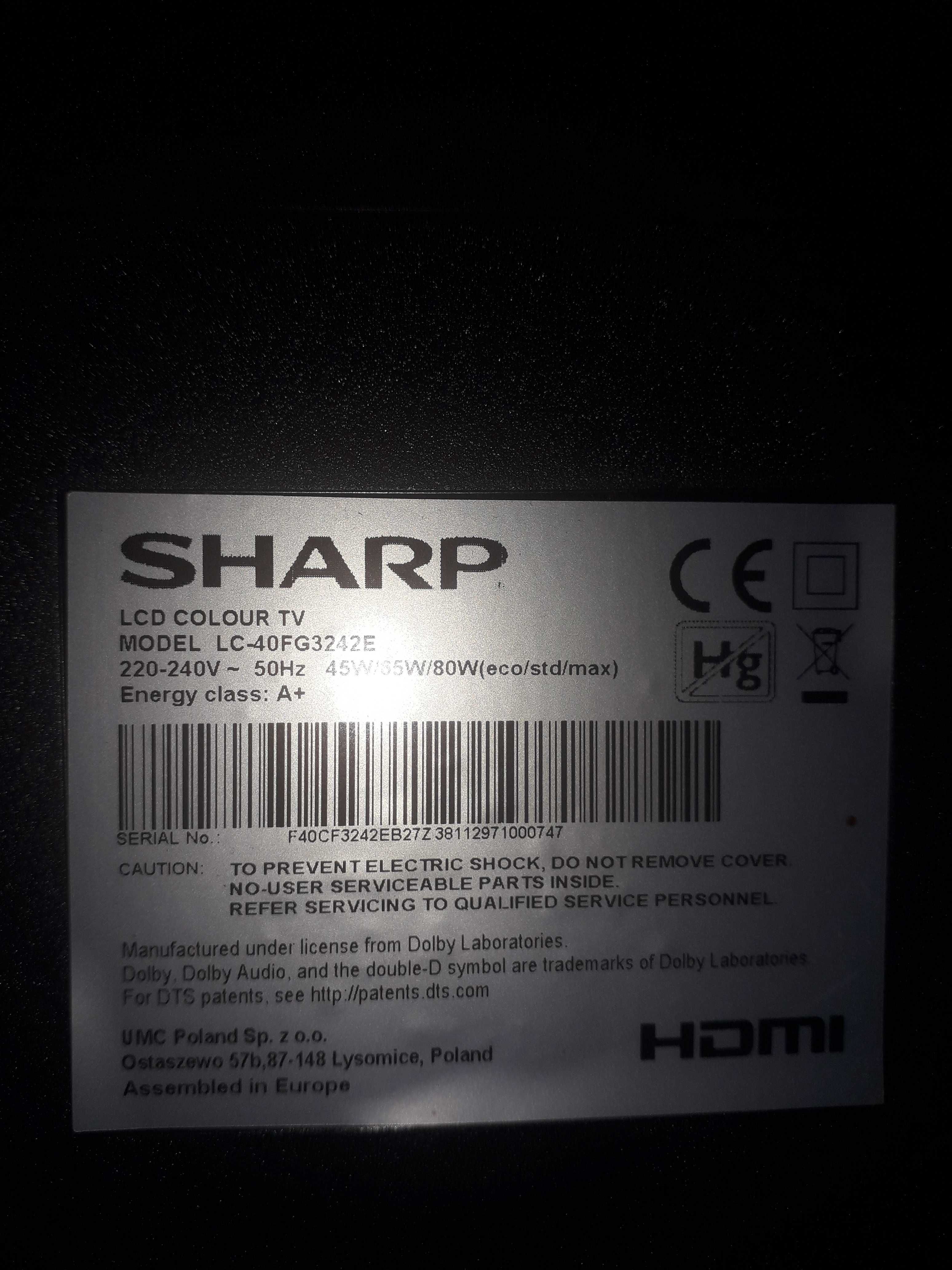 TELEwizor  "SHARP" 40 cali ???