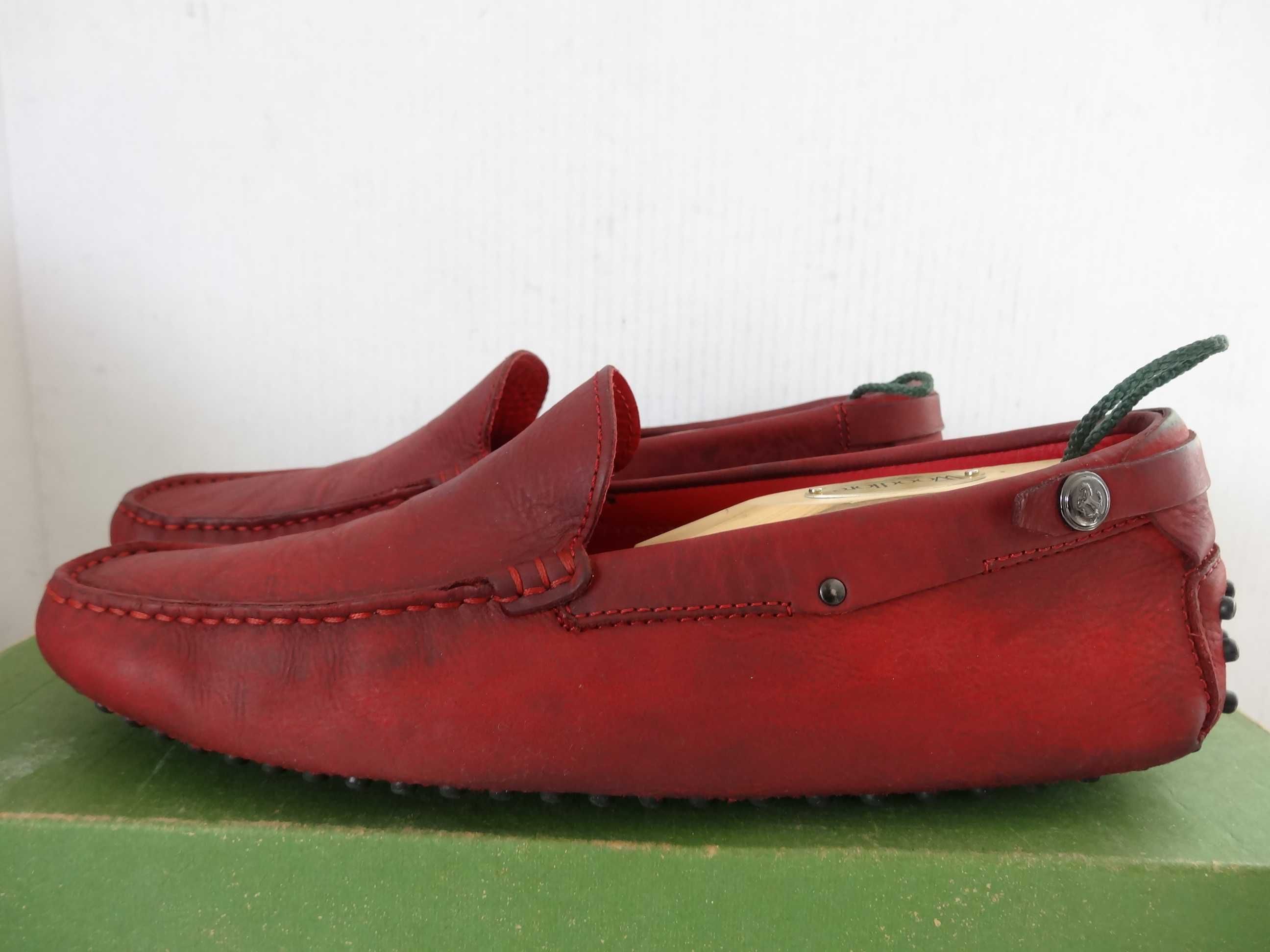 Buty TOD'S Ferrari roz 41,5 MOKASYNY Skóra