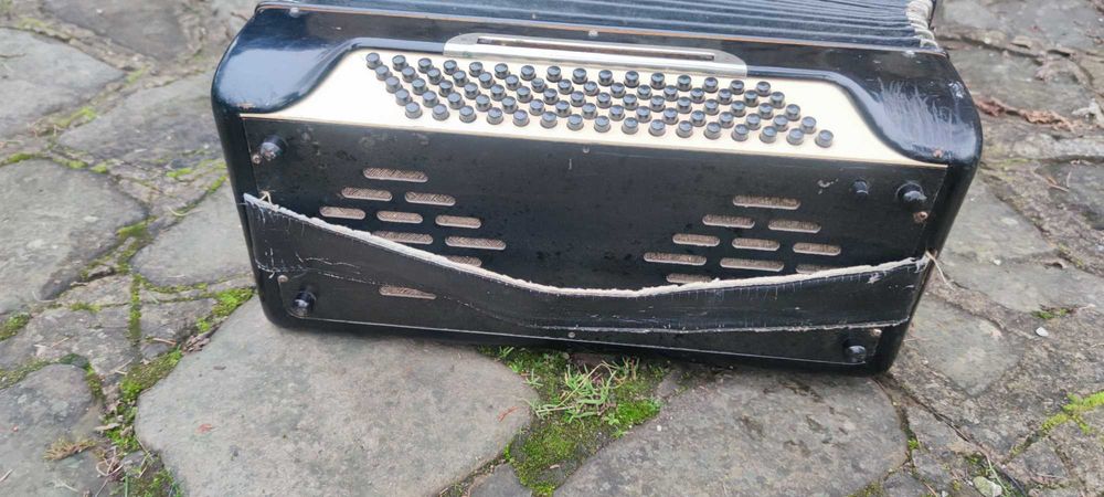 Zabytkowy akordeon guzikowy - DUŻY rozmiar - Rzadkość