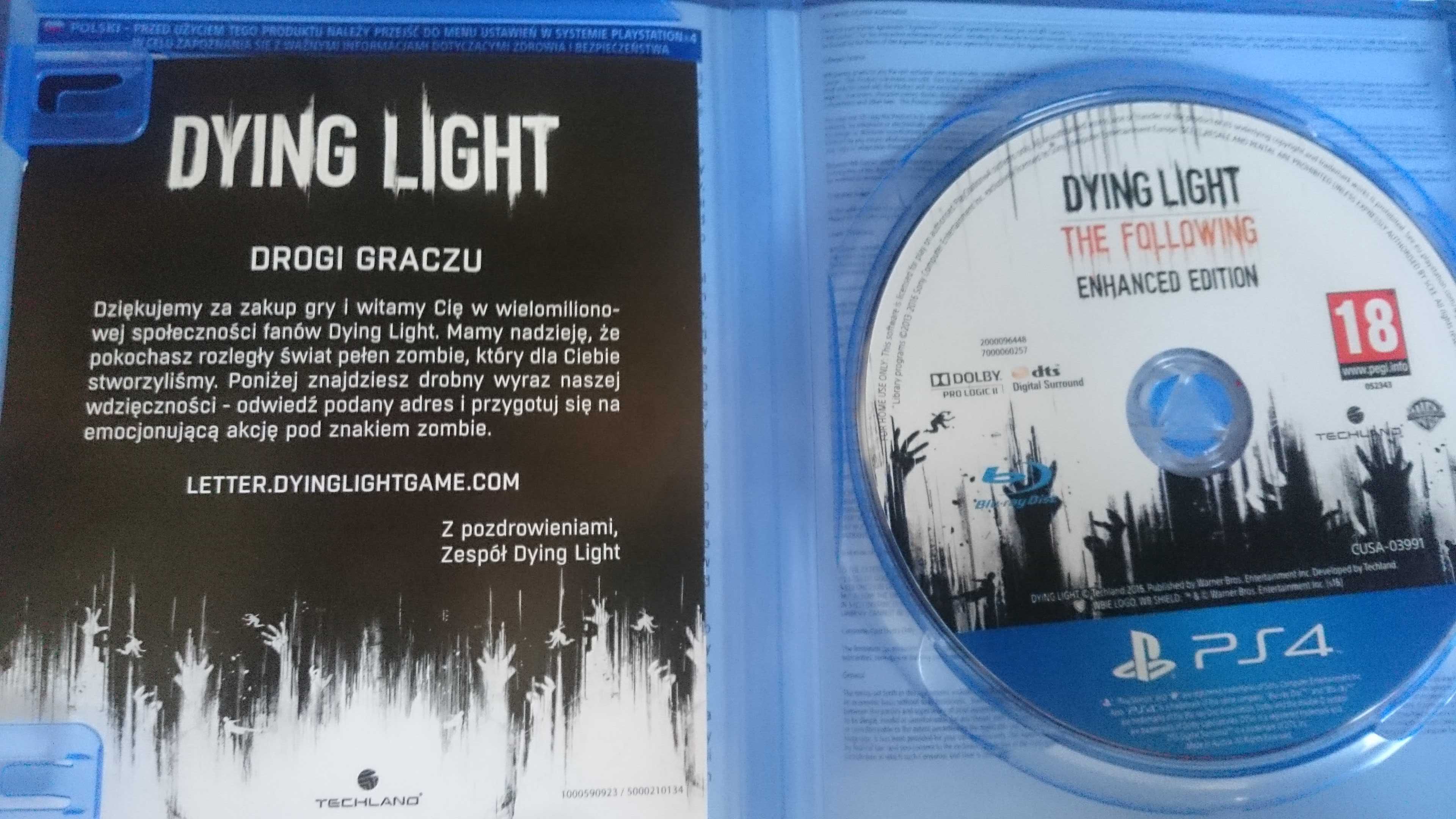 Gra Dying Light The Following PS4 PL Playstation 4 Days Gone Zombi .