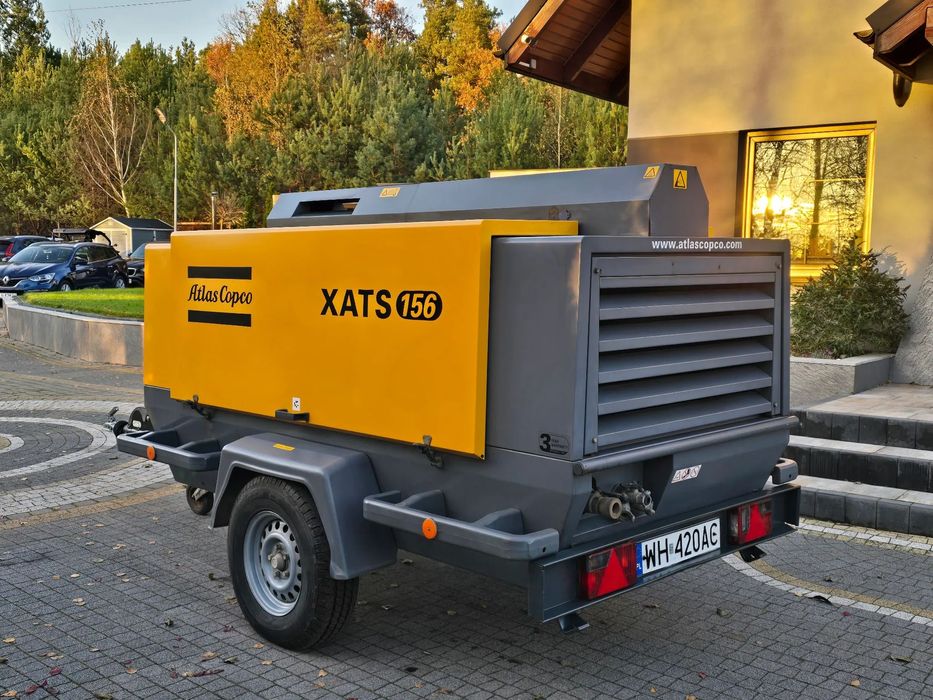 Atlas Copco XATS 156  Sprężarka przewoźna śrubowa Atlas Copco XATS 156 DD – FV VAT