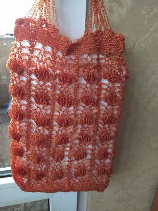 Авоськи зв'язані гачком та макроме